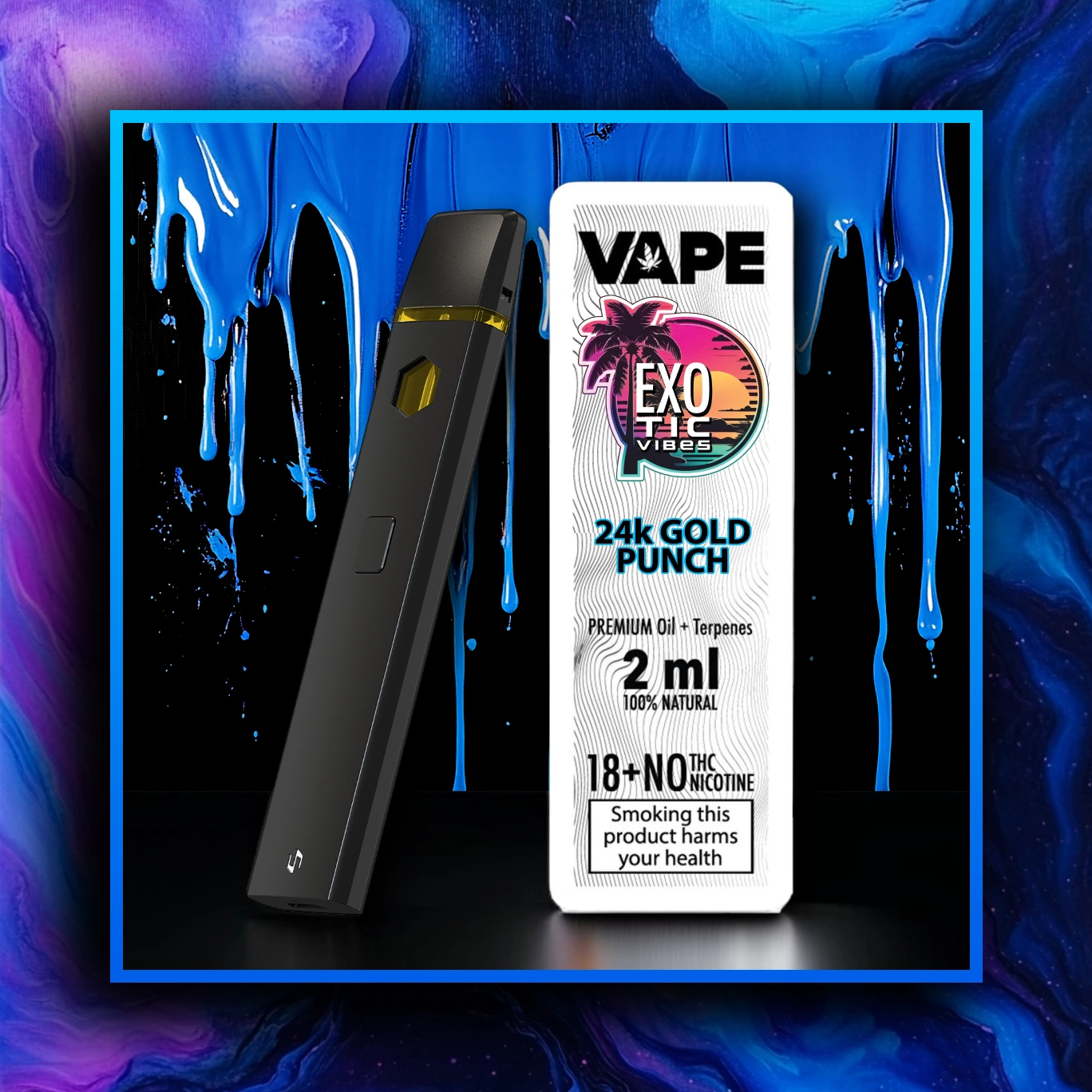 24k Gold Punch HHC Prémiový Vape - 2.00 ml. HHC