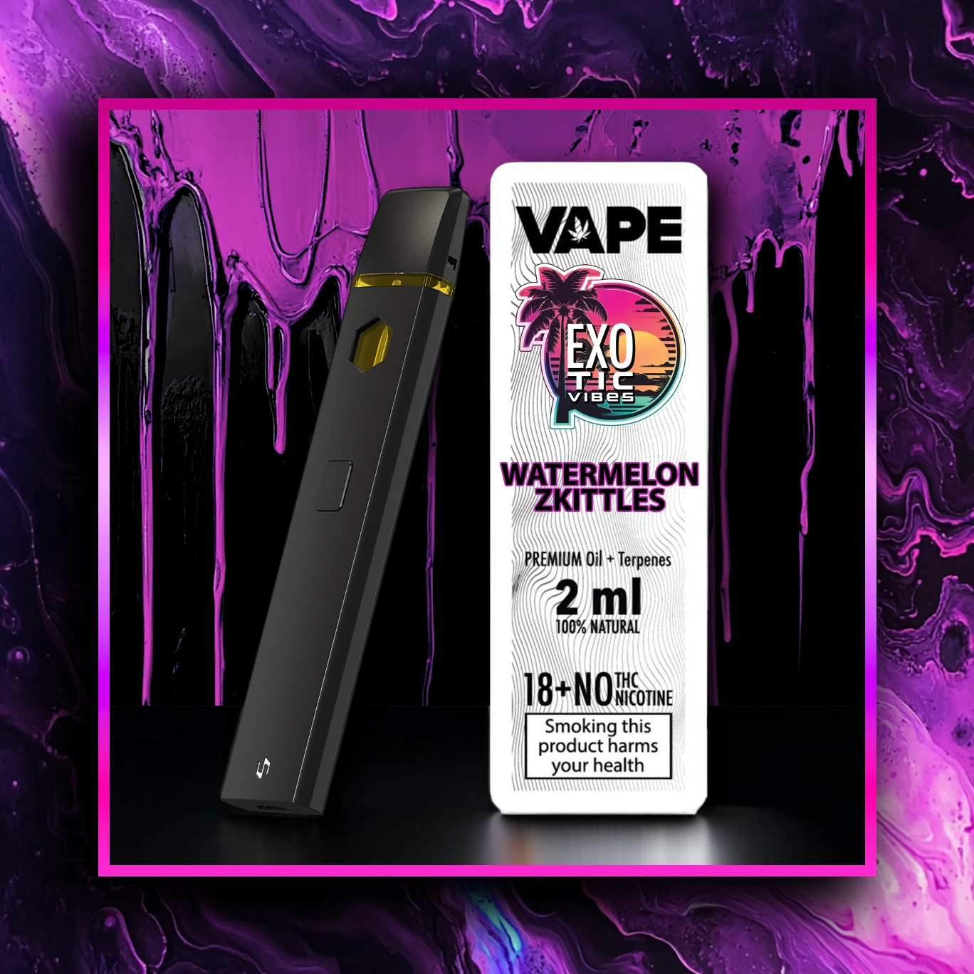 Watermelon Zkittles HHC Prémiový Vape - 2.00 ml. HHC