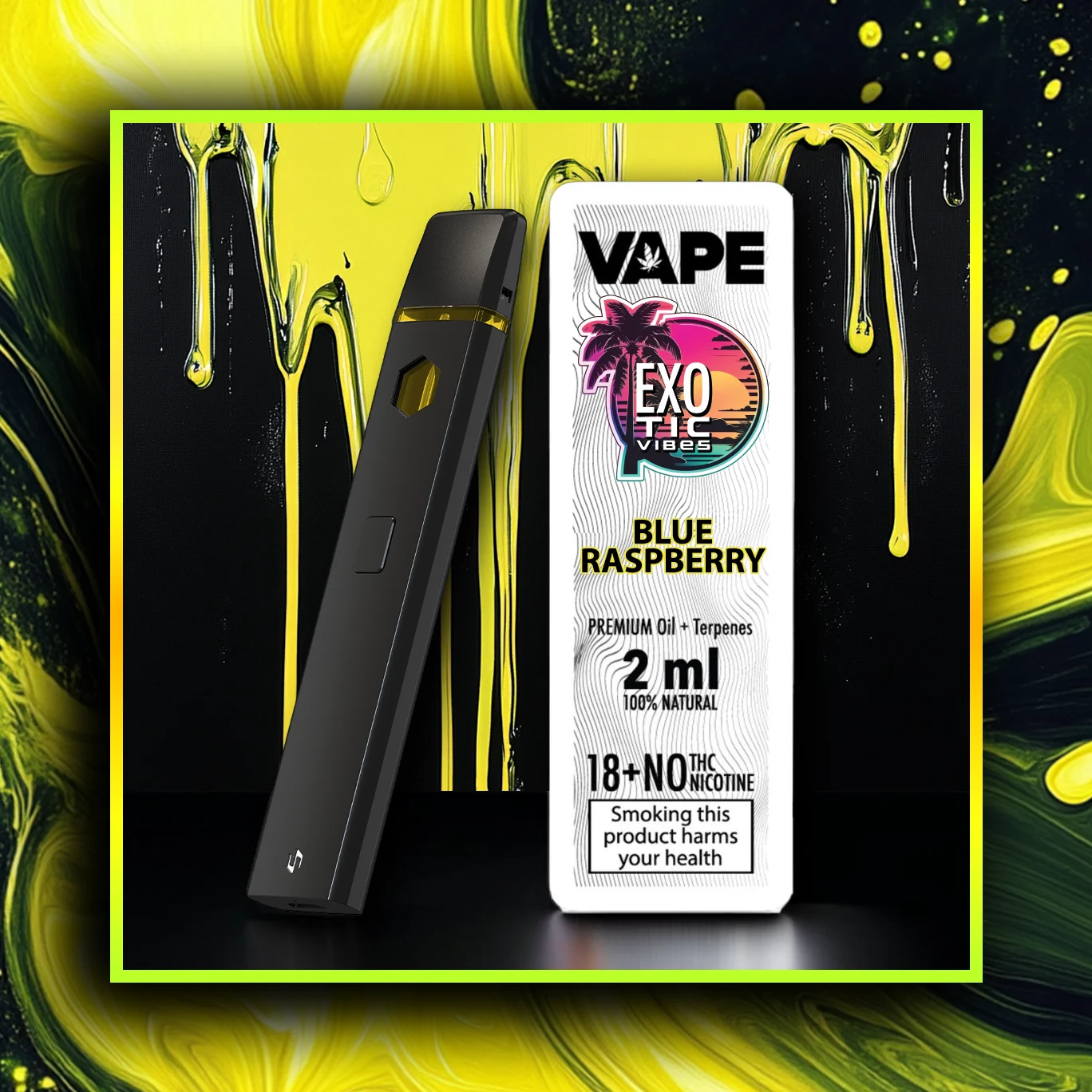 Blue Raspberry HHC Prémiový Vape - 2.00 ml. HHC