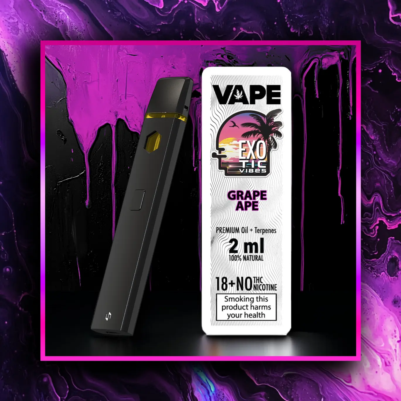 Grape Ape HHC Prémiový Vape - 2.00 ml. HHC