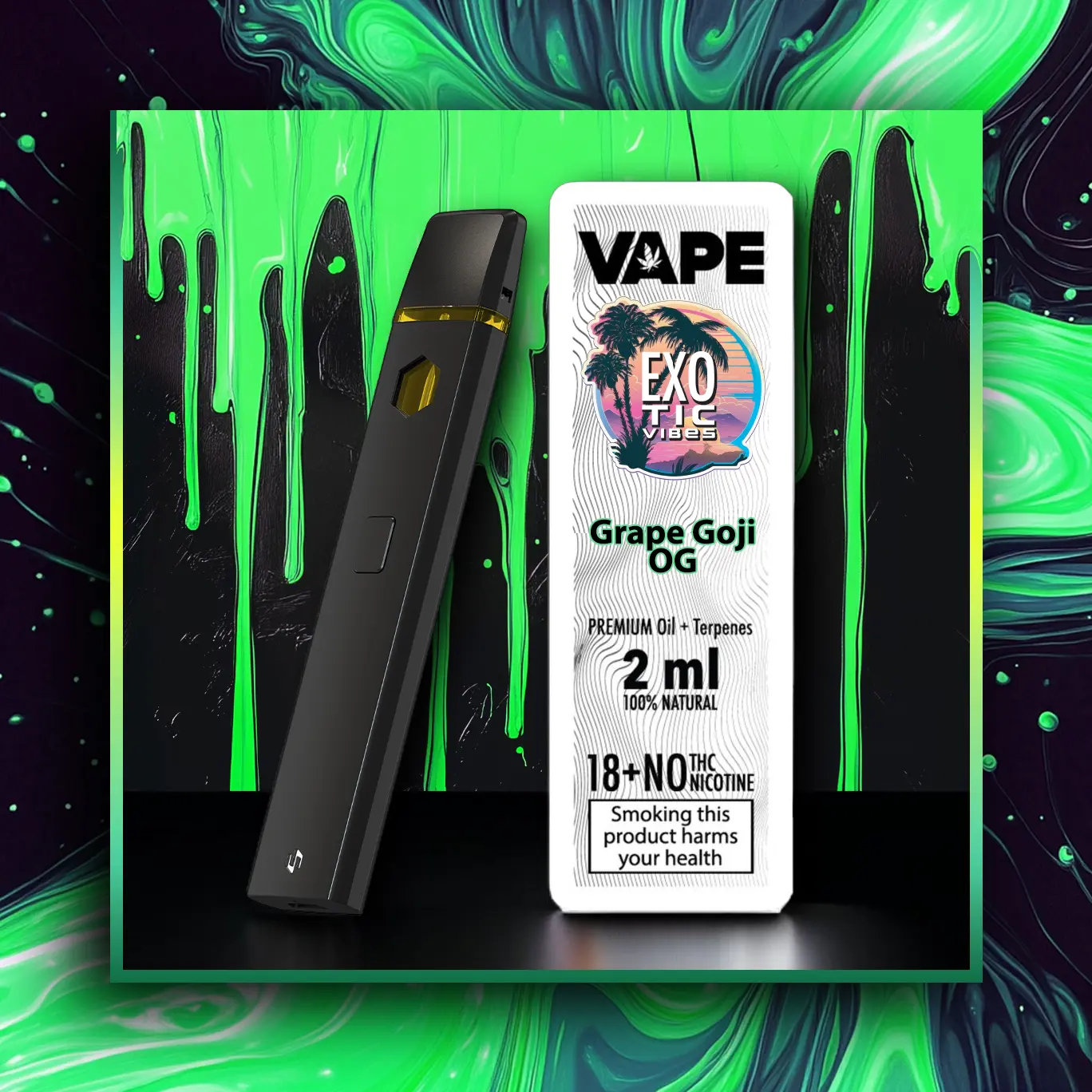 Grape Goji OG HHC Prémiový Vape - 2.00 ml. HHC